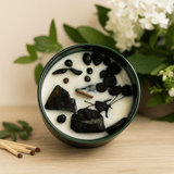 Tarot Candle Black Obsidian Knight Of Swords - SHAMTAM.COM