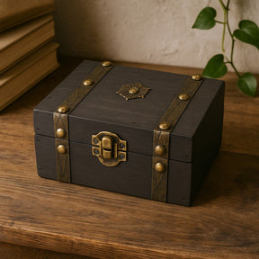 Tea Box With Compartments, Grey - SHAMTAM.COM