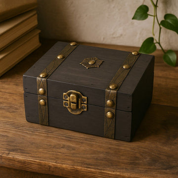 Tea Box With Compartments, Grey