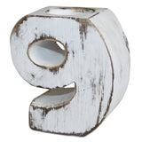 Tea Light Candle Holder Wooden Number 9 - SHAMTAM.COM