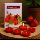 Tea Light Candles - Strawberry Scented - SHAMTAM.COM