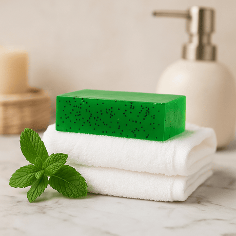 Tea Tree Fresh Mint Handmade Soap Bar 100g - SHAMTAM.COM