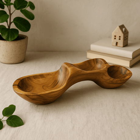 Teak Root Decorative Bowl 40cm - SHAMTAM.COM