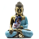 Teal & Gold Buddha Statue - SHAMTAM.COM