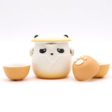 Panda Teapot Set & Three Cups - Orange - SHAMTAM.COM