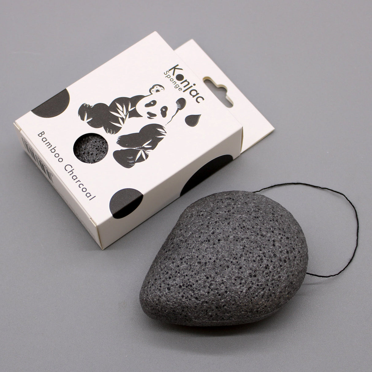 Teardrop Konjac Sponge - Bamboo Charcoal - Anti - bacterial - SHAMTAM.COM