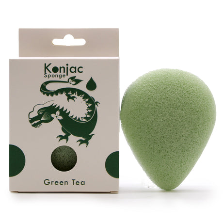 Teardrop Konjac Sponge - Green Tea - Protective - SHAMTAM.COM