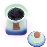 Temple Teapot Set & Three Cups - Blue Heaven - SHAMTAM.COM
