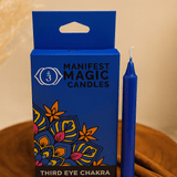 Third Eye Chakra Candles Indigo Pack of 12 - SHAMTAM.COM