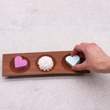 Three Bay Mahogany Soap Dish - SHAMTAM.COM