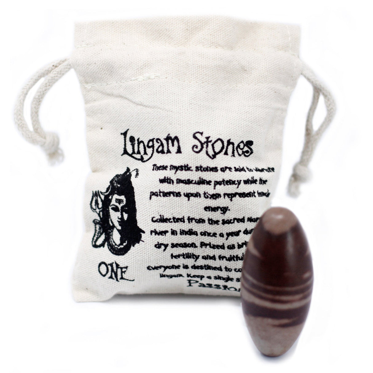 Shiva Lingam Stone 3" - SHAMTAM.COM