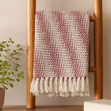 Throw Blanket Boho 125x150cm - Ruby Two Tone - SHAMTAM.COM