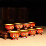 Tibetan Buddhist Cups Set - SHAMTAM