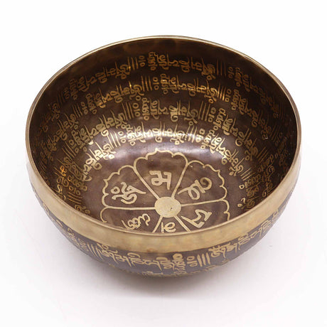 Tibetan Singing Bowl - 16cm - Mantra Healing Engraved - SHAMTAM.COM