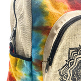 Boho Backpack Tiedye Hemp Large - Mandala - SHAMTAM.COM