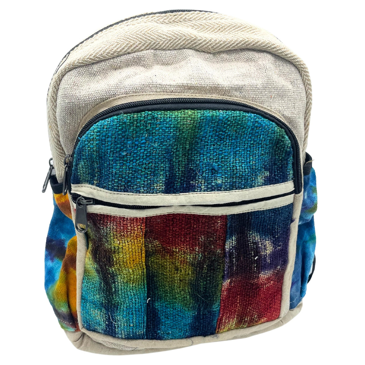 Boho Backpack Tiedye Hemp Medium No Print - SHAMTAM.COM