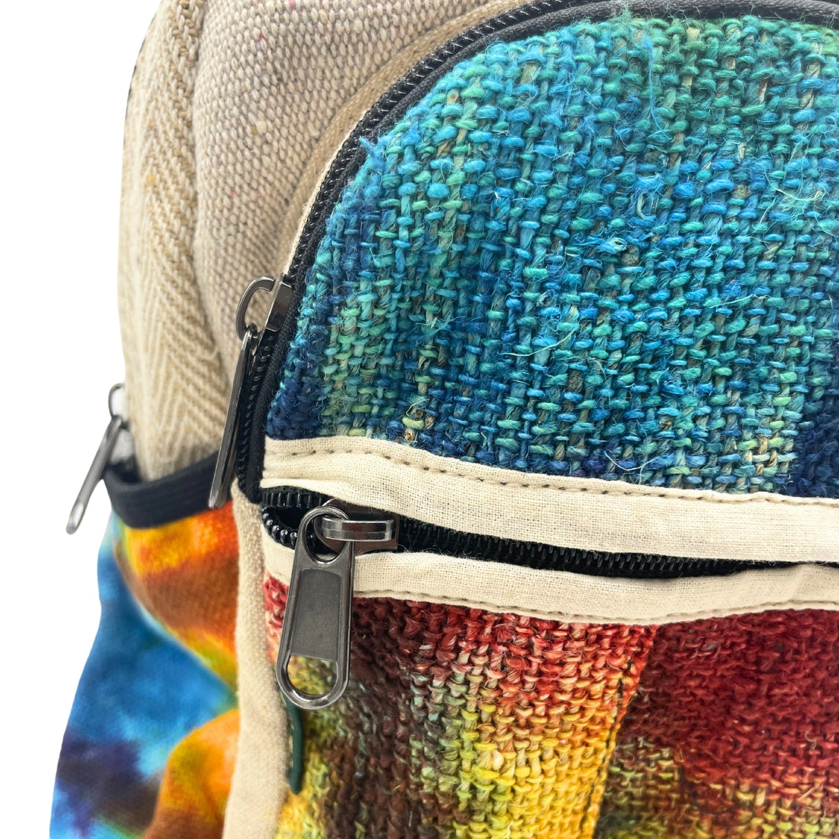 Boho Backpack Tiedye Hemp Medium No Print - SHAMTAM.COM