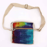 Tiedye Hemp Messegner Bag 1 Zip - SHAMTAM.COM