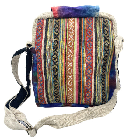 Tiedye Hemp Messegner Bag 2 Zip & Flop - SHAMTAM.COM