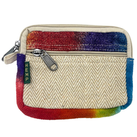 Hemp Pouch Wallet Tie - dye Square - SHAMTAM.COM