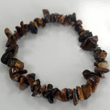Tiger Eye Bracelet, Gemstone Chip Stretch - SHAMTAM.COM