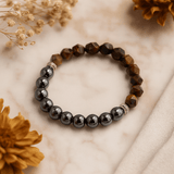 Tiger Eye Bracelet Magnetic Faceted Gemstone - SHAMTAM.COM