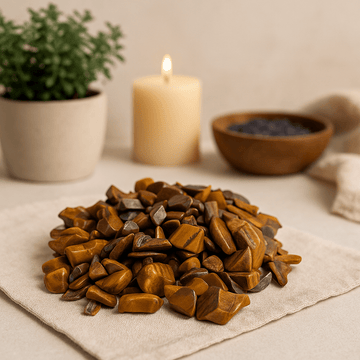 Pedaços de Pedra Olho de Tigre, 1 kg