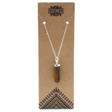 Tiger Eye - Pendant - Gemstone Point - SHAMTAM.COM
