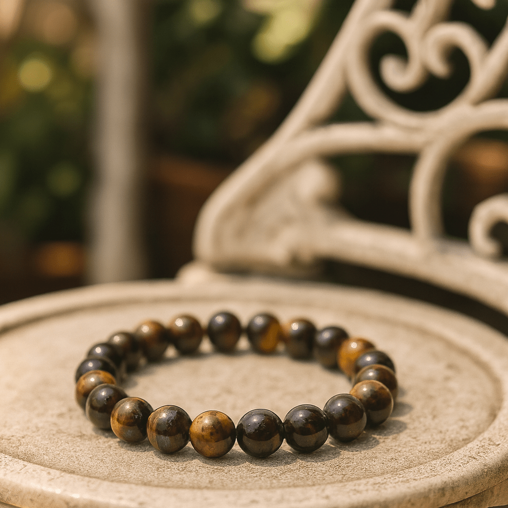 Tiger Eye Stretch Bracelet 8mm Beads - SHAMTAM.COM