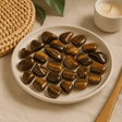 Tigers Eye Tumbled Stones Small, 24 Pieces - SHAMTAM.COM