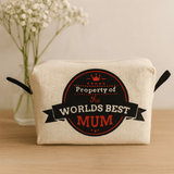 Toiletry Bag World’s Best Mum - SHAMTAM.COM