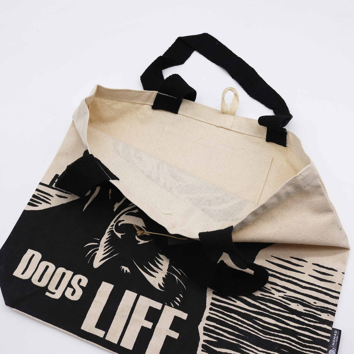 Tote Bag - Dogs Life White 10oz - SHAMTAM.COM