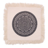 Traditional Mandala Cushion Cover - 45x45cm - black - SHAMTAM.COM