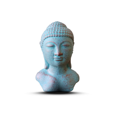 Tranquility Buddha Head - Green Copper - SHAMTAM.COM
