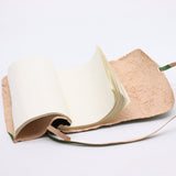 Travel Notebook Rolled Leather - 96 pages - Green 21x15cm - SHAMTAM.COM