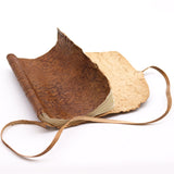 Travel Notebook Rolled Leather - 96 pages - Natural 21x15cm - SHAMTAM.COM