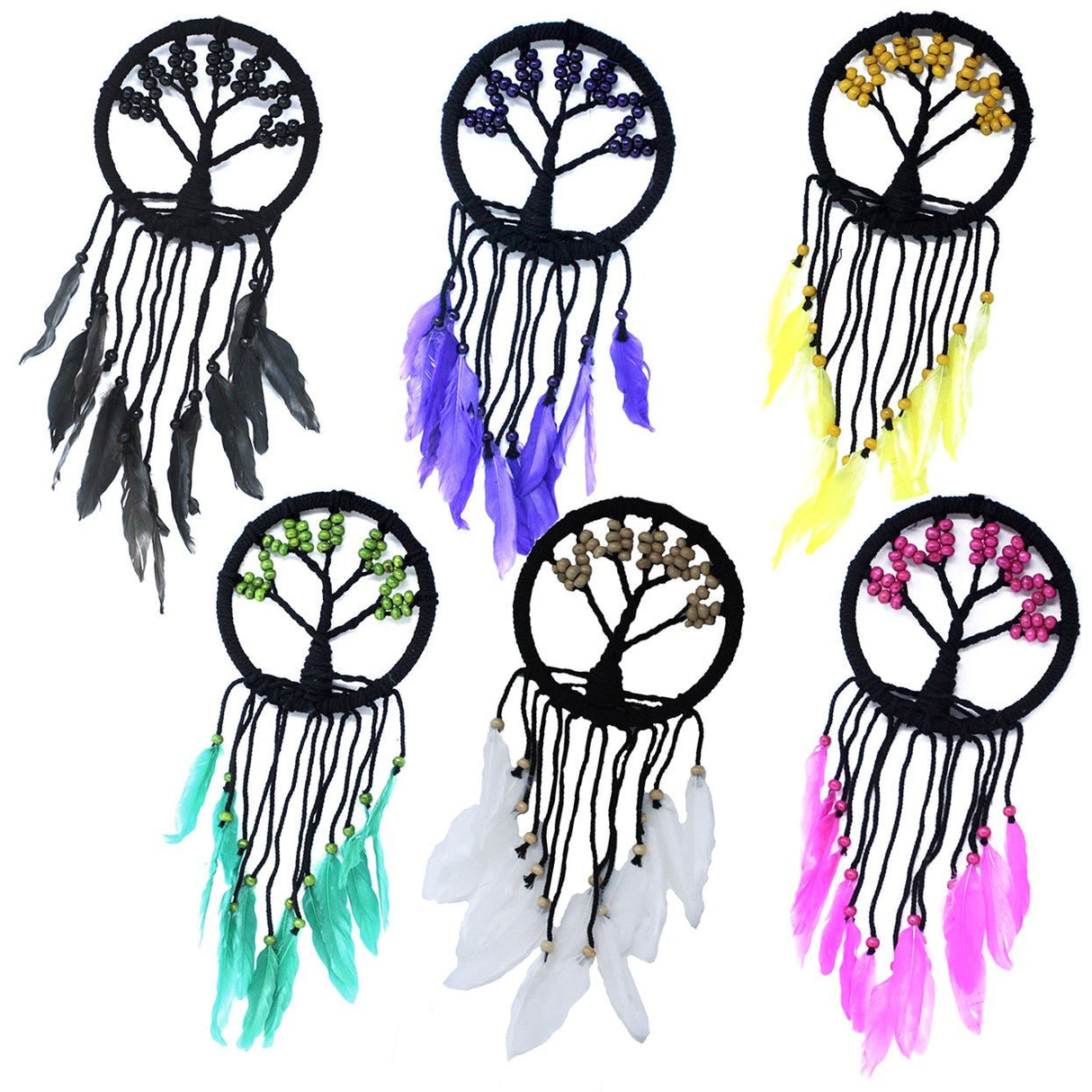 Tree of Life Dreamcatcher - 16cm (assorted) - SHAMTAM.COM