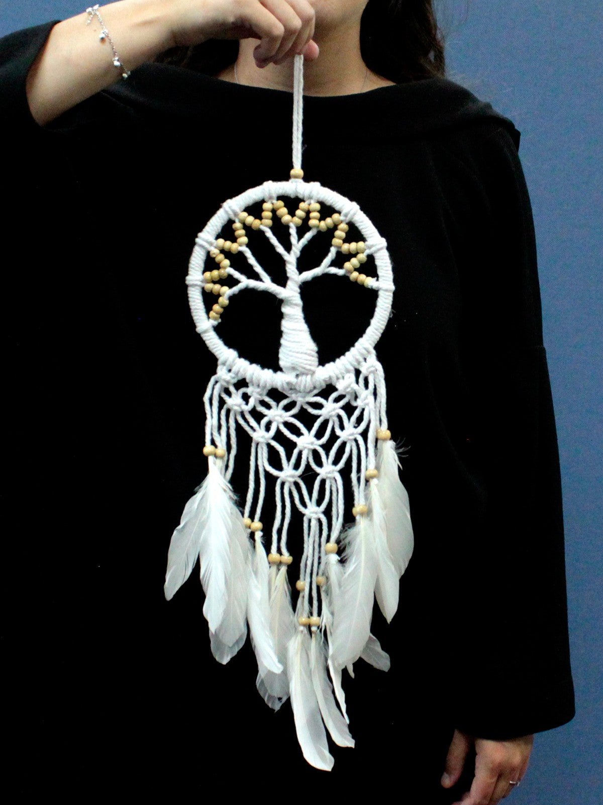 Tree of Life Dreamcatcher - Pure & Natural 16cm - SHAMTAM.COM