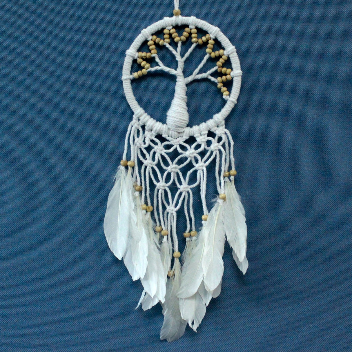 Tree of Life Dreamcatcher - Pure & Natural 16cm - SHAMTAM.COM