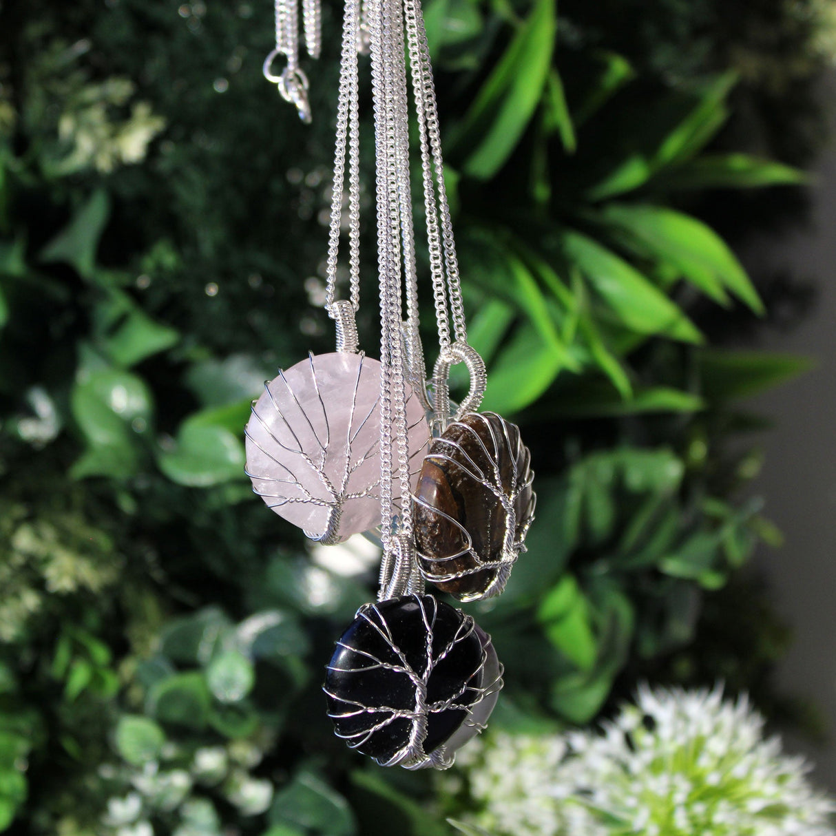 Tree of Life Necklace - Amethyst Crystal Gemstone - SHAMTAM.COM