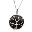 Tree of Life Necklace - Black Onyx Crystal Gemstone - SHAMTAM.COM