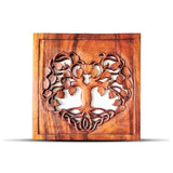 Tree of Life Heart Wall Panel 40x40cm - SHAMTAM.COM