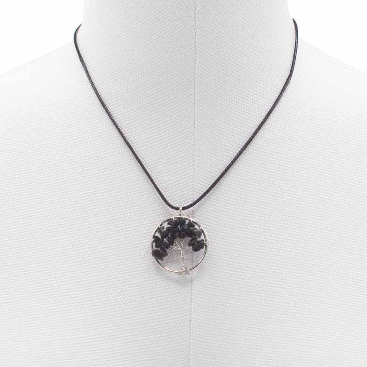 Tree of Life Pendant - Black Agate - SHAMTAM.COM