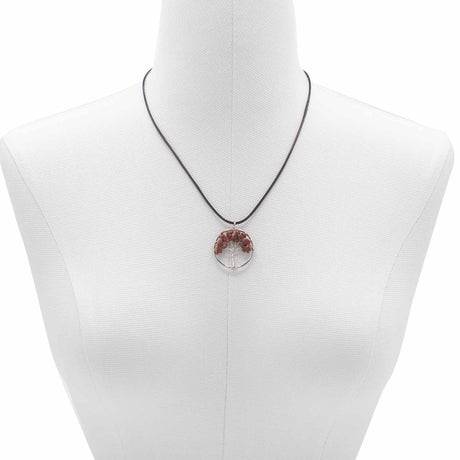 Tree of Life Pendant - Red Jasper - SHAMTAM.COM