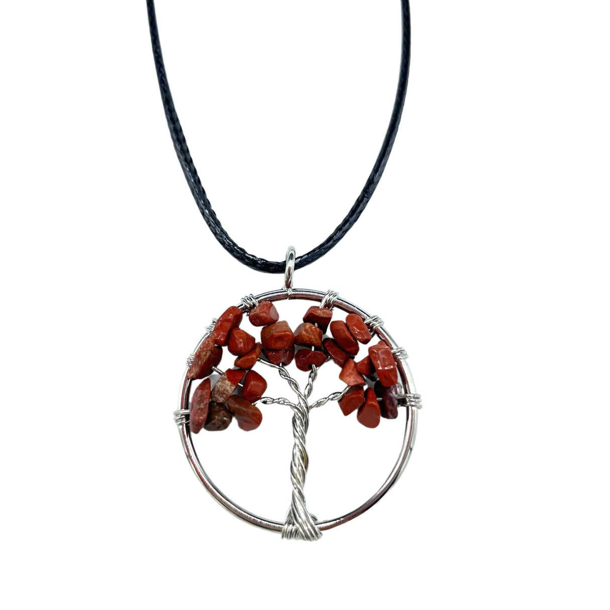 Tree of Life Pendant - Red Jasper - SHAMTAM.COM