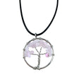 Tree of Life Pendant - Rose Quartz - SHAMTAM.COM