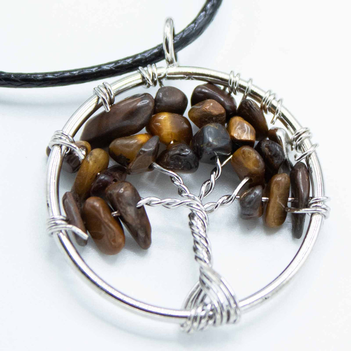 Tree of Life Pendant - Tiger Eye - SHAMTAM.COM