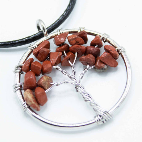 Tree of Life Pendant - Red Jasper - SHAMTAM.COM