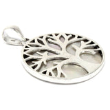 Tree of Life Silver Pendant 30mm - Mother of Pearl - SHAMTAM.COM