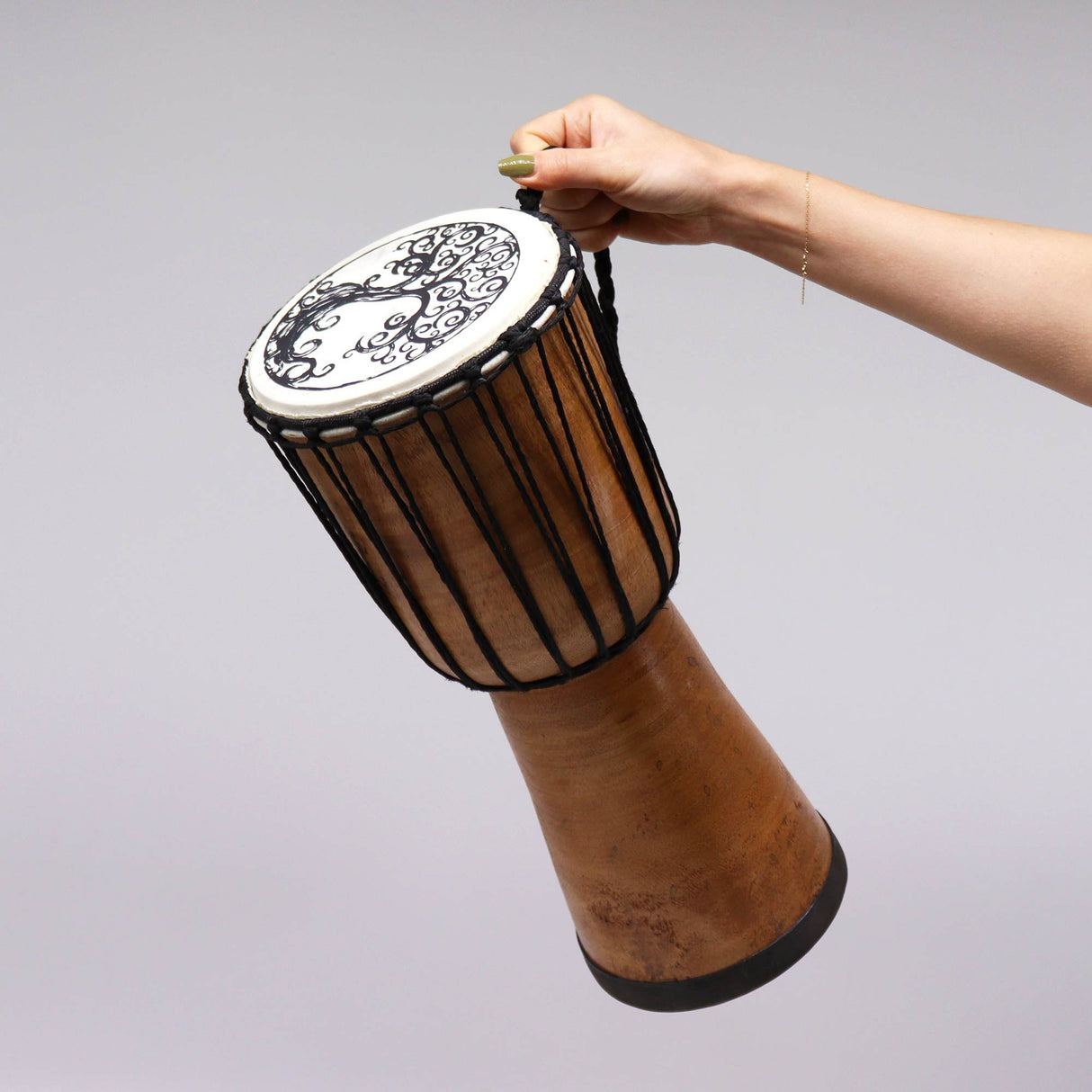 Djembe Drum Tree of Life Wide Top - 18cm - SHAMTAM.COM